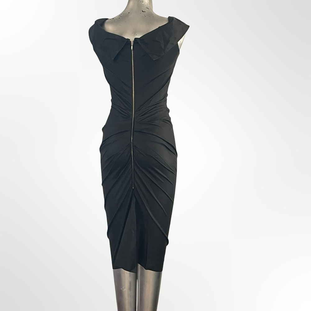 Very Elegant Aida Black Sleeveless Dress in size 4 - Picture 3 of 6